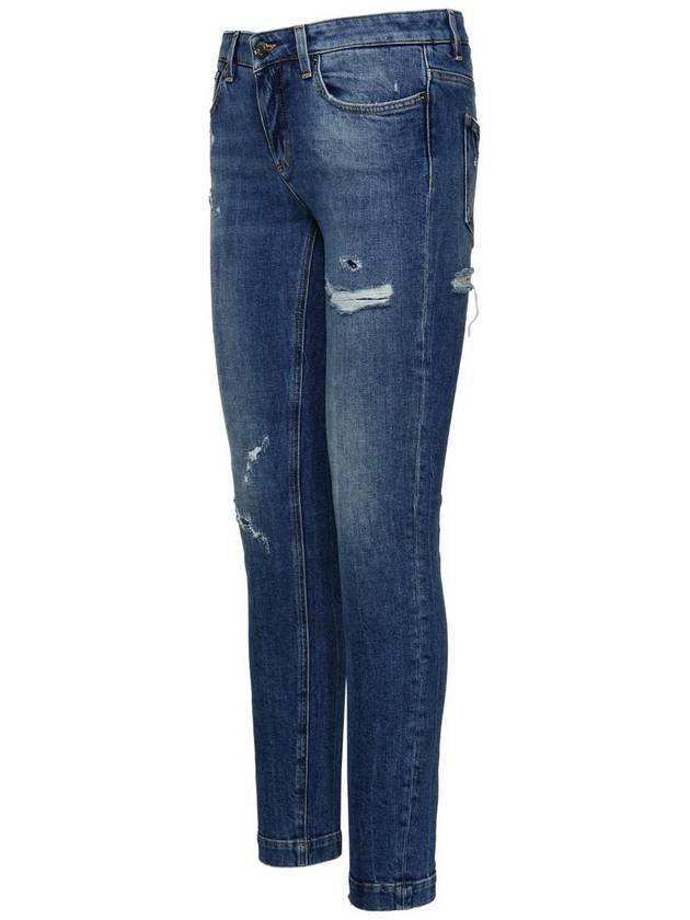 Denim Straight Pants FTAH7D G8KR0S9001 Blue - DOLCE&GABBANA - BALAAN 3