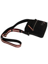 Nylon Zipper Cross Bag Black - BALLY - BALAAN 7