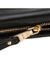 Logo Zipper Leather Card Wallet Black - MIU MIU - BALAAN 9