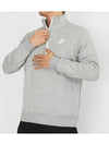 Genuine Sportswear Club Brushed Half Zip Top DD4733 066 - NIKE - BALAAN 2