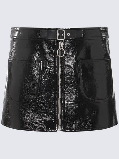 Courrèges Black Cotton Mini Skirt - COURREGES - BALAAN 1