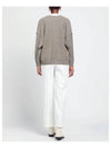 Number Patch Cardigan Grey Melange - MAISON MARGIELA - BALAAN 4