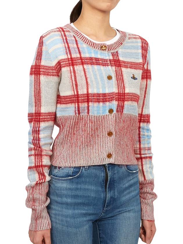 cardigan MADRAS CARDI 18030037 K002N O104 Madras - VIVIENNE WESTWOOD - BALAAN 7