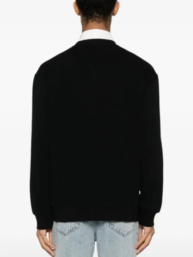 Embroidered Logo Sweatshirt Black - BRUNELLO CUCINELLI - BALAAN 5