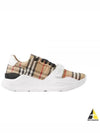 Vintage Check Suede Leather Sneakers Archive Beige - BURBERRY - BALAAN 2