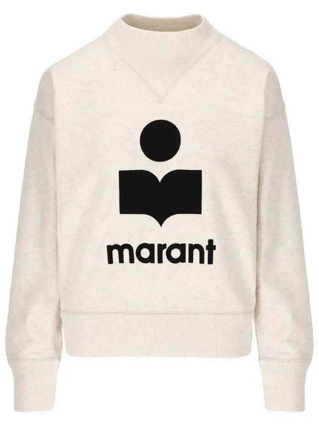 24SS Moby Logo Women's Sweatshirt Ecru SW0003FA A1M07E 23EC - ISABEL MARANT ETOILE - BALAAN 1