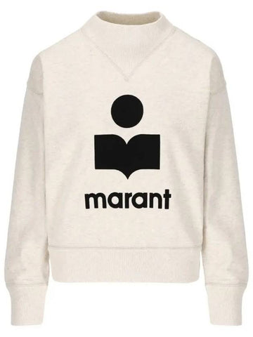 24SS Moby Logo Women's Sweatshirt Ecru SW0003FA A1M07E 23EC - ISABEL MARANT ETOILE - BALAAN 1