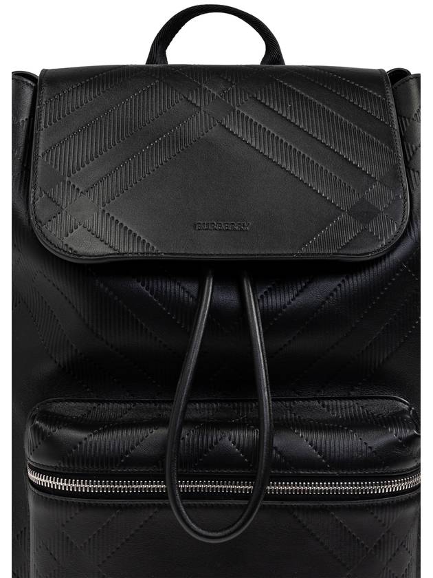 Burberry Leather Backpack, Men's, Black - BURBERRY - BALAAN 6