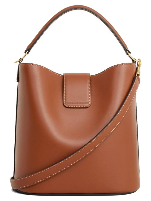 Medium Louise Bag Smooth Calfskin Shoulder Bag Tan - CELINE - BALAAN 3