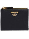 Small Saffiano Half Wallet Black - PRADA - BALAAN 2