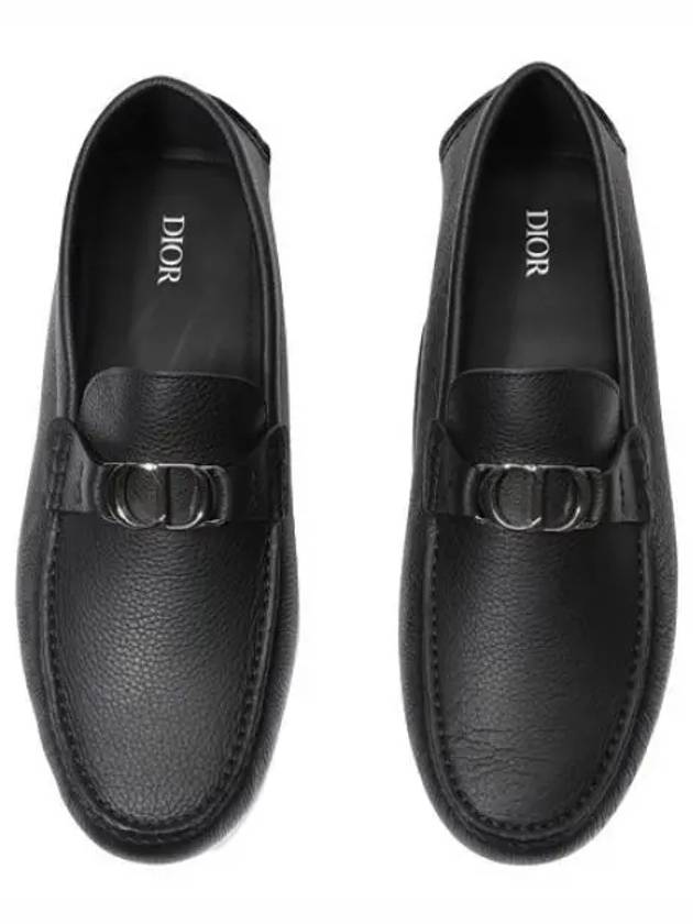 CD Signature Buckle Strap Loafers Black - DIOR - BALAAN 2