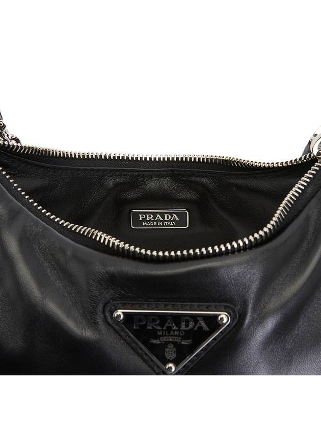 Re-Edition 2005 Padded Nappa Leather Shoulder Bag Black - PRADA - BALAAN 10