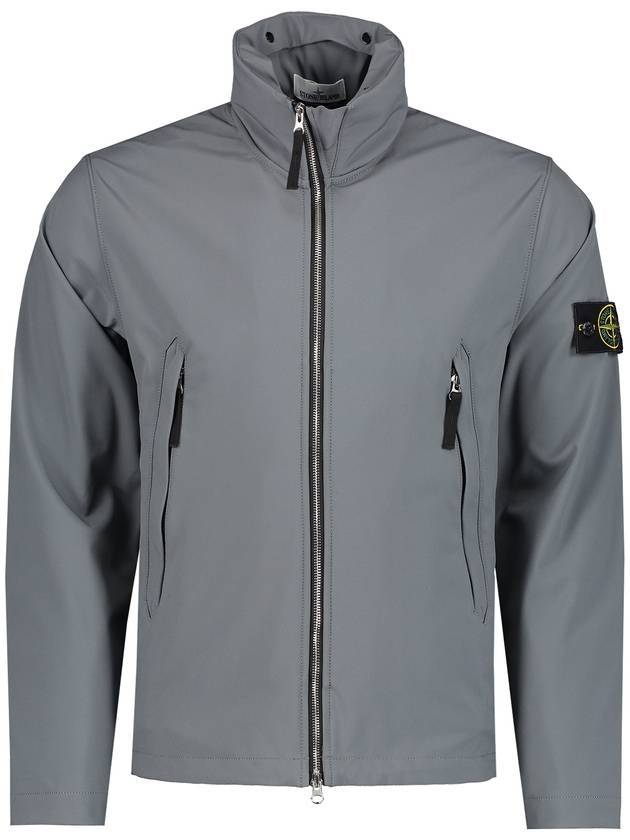 Softshell Zip-up Jacket Grey - STONE ISLAND - BALAAN 1