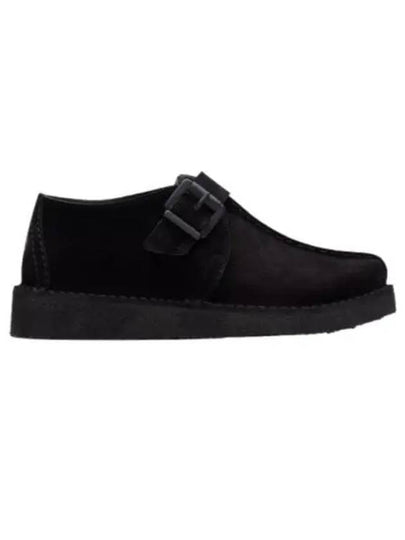 Trek Buckle Suede Loafers Black - CLARKS - BALAAN 2