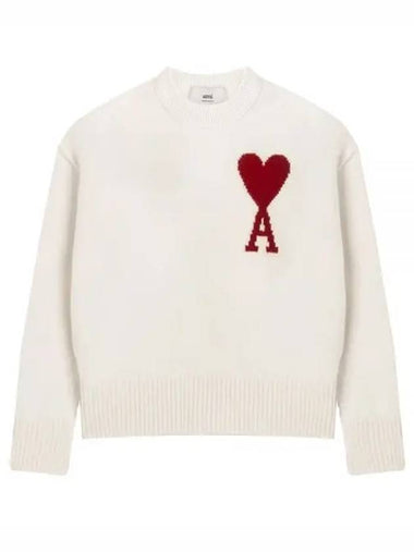 De Coeur Knit White BFUKS006U 018 154 1212569 - AMI - BALAAN 1