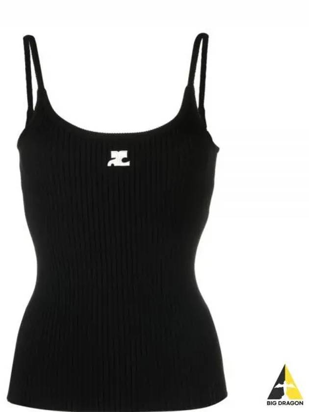 Logo Knit Sleeveless Black - COURREGES - BALAAN 2