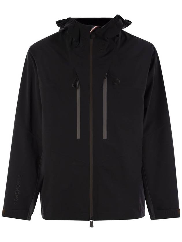 Orden Nylon Zip-Up Hoodie Black - MONCLER - BALAAN 2