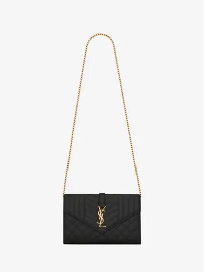 Cassandre Monogram Chain Cross Bag Black - SAINT LAURENT - BALAAN 2