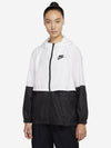 Sportswear Rappel Uben Zip Up Hoodie White Black - NIKE - BALAAN 4