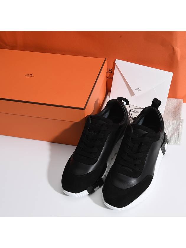 Bouncing Low Top Sneakers Noir - HERMES - BALAAN 8