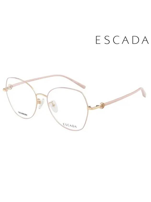 Glasses Frame VES B36F 0300 Round Titanium Men Women - ESCADA - BALAAN 2