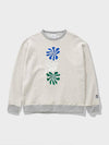 Twinkle Embroidery Sweatshirt Oatmeal - FFEFF STUDIO - BALAAN 2