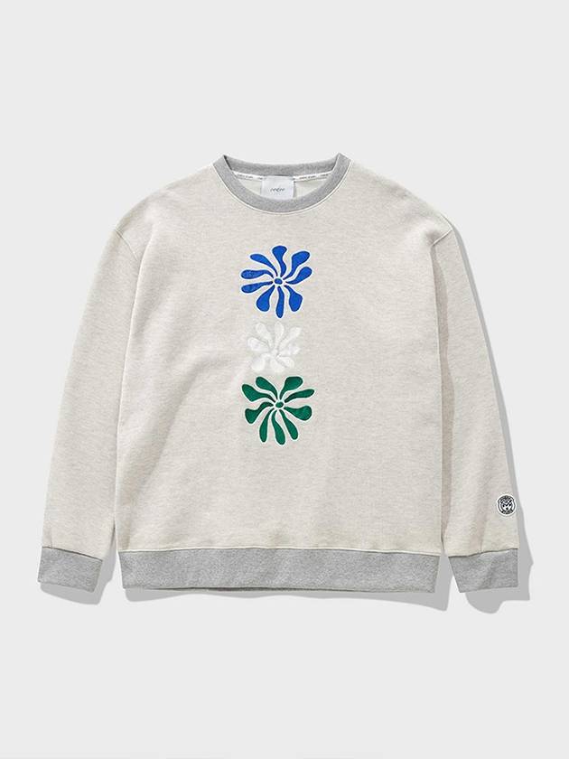 Twinkle Embroidery Sweatshirt Oatmeal - FFEFF STUDIO - BALAAN 2