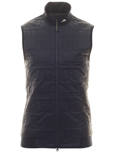 Men's Quilt Hybrid Vest Navy - J.LINDEBERG - BALAAN 2