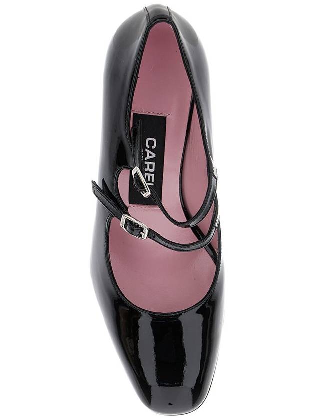 'Alice' Black Pumps With Double Straps In Patent Leather Woman - CAREL - BALAAN 4