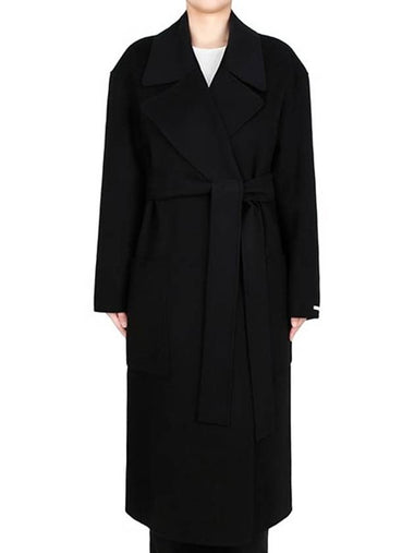 Black Veleno Wool Coat 22016031 013 - MAX MARA - BALAAN 1