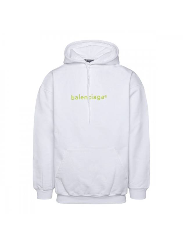 Logo Hoodie White - BALENCIAGA - BALAAN 1