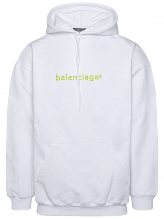 lime logo hoodie white - BALENCIAGA - BALAAN.
