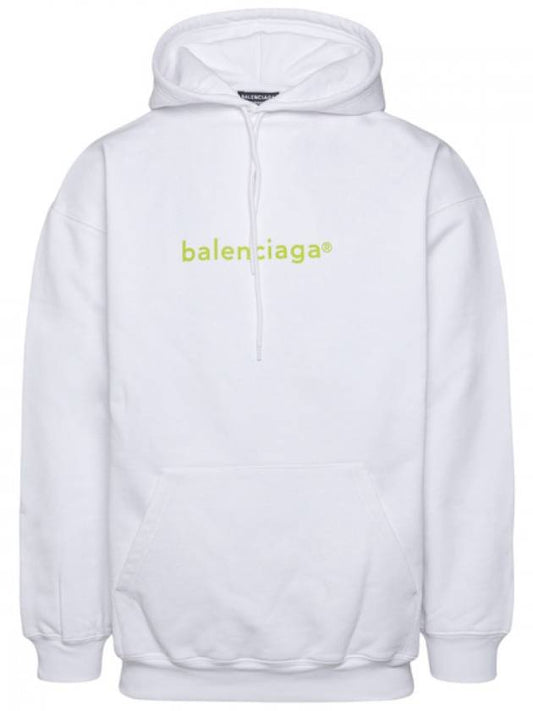 Logo Hoodie White - BALENCIAGA - BALAAN 1