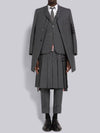 Plain Weave Suiting 4 Bar Classic Sport Jacket Dark Grey - THOM BROWNE - BALAAN 5