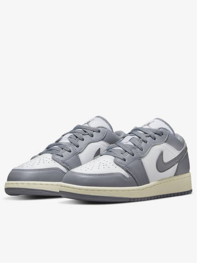 GS Air Jordan 1 Low Top Sneakers Vintage Grey - NIKE - BALAAN 6