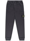 Waffen Patch Cotton Fleece Track Pants Charcoal - STONE ISLAND - BALAAN 2