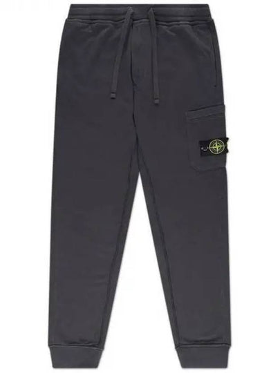 Waffen Patch Cotton Fleece Track Pants Charcoal - STONE ISLAND - BALAAN 2