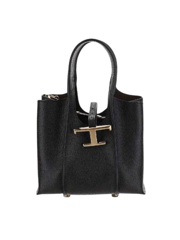 T Timeless Micro Tote Bag Black - TOD'S - BALAAN 1