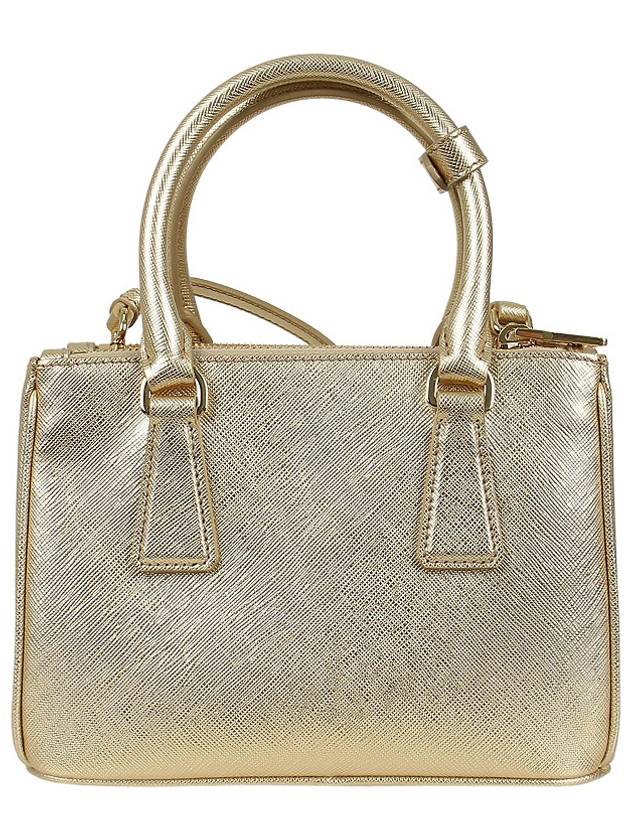 Galleria Saffiano Leather Mini Tote Bag Gold - PRADA - BALAAN 6