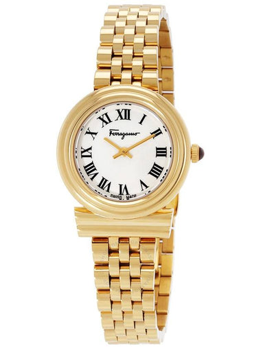 Women's Gancini Quartz Watch Gold - SALVATORE FERRAGAMO - BALAAN 1