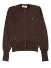 Bea Cardigan Brown 1803002PY0006D401 - VIVIENNE WESTWOOD - BALAAN 2