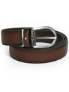 Round Buckle Cutting Business Belt Brown - MONTBLANC - BALAAN 7