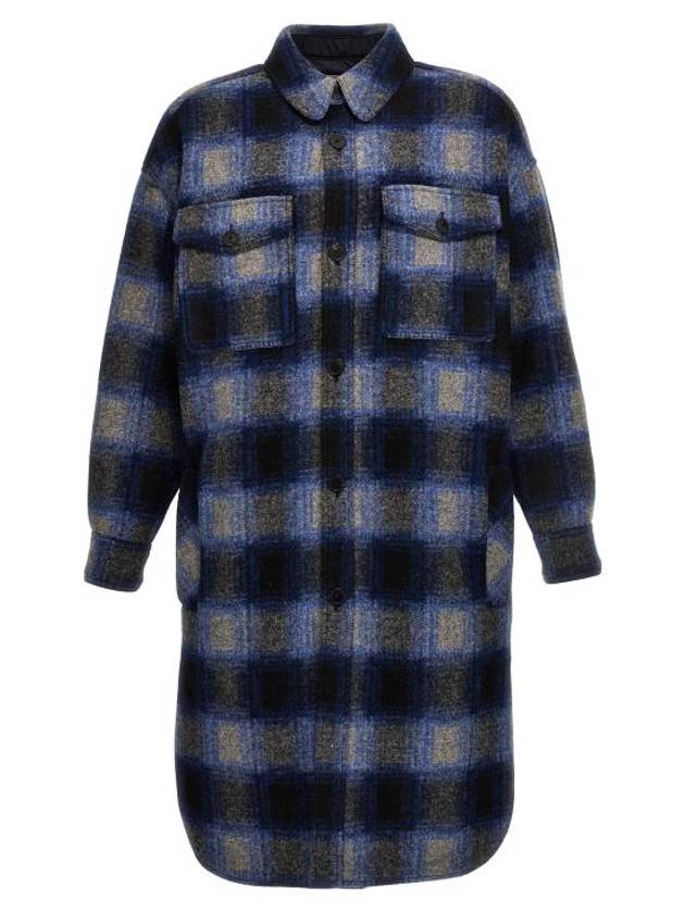 Kotajot Check Single Coat Navy - ISABEL MARANT - BALAAN 1