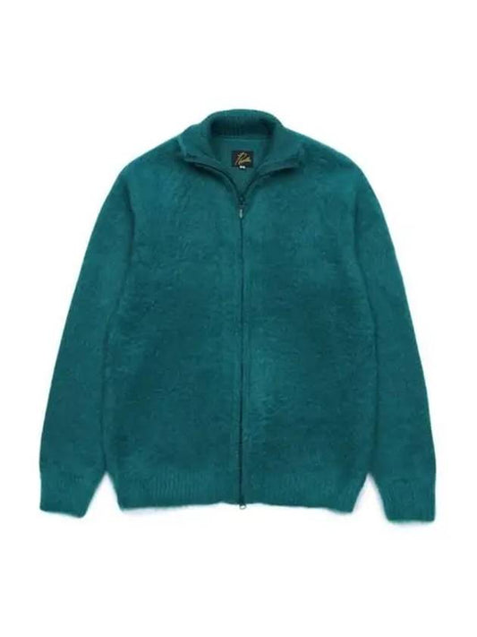 Men's Zipper Mohair Cardigan Emerald Green NS283 B Emerald - NEEDLES - BALAAN 1