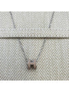 Pop H Pendant Silver Necklace Marron Glace - HERMES - BALAAN 2