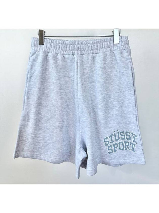 Sports HW Shorts Snow Gray - STUSSY - BALAAN.