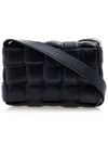 Cassette Intrecciato Padded Small Cross Bag Black - BOTTEGA VENETA - BALAAN 4