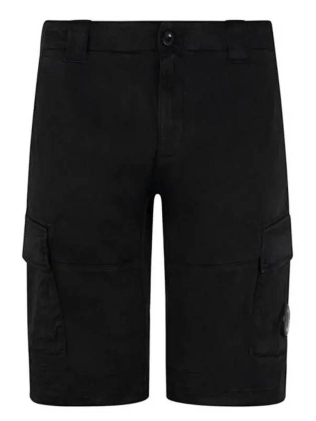 Lens Wappen Cargo Half Pants Black - CP COMPANY - BALAAN 2