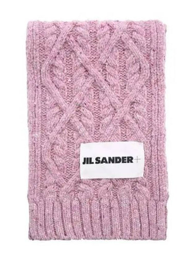 Logo patch cable wool muffler 271887 - JIL SANDER - BALAAN 1