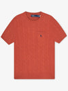 Polo women s pony embroidery pocket red short sleeve tee 211910423 002 - RALPH LAUREN - BALAAN 1